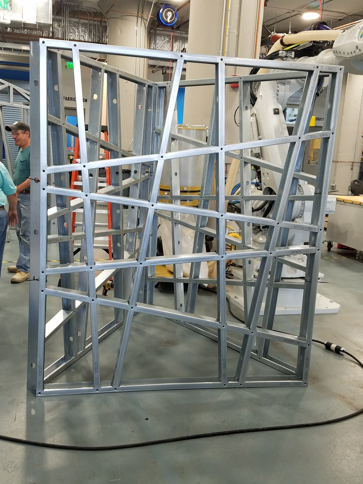 Steel frame section