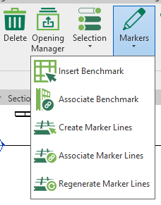 mwf menu showcasing marker lines command feature