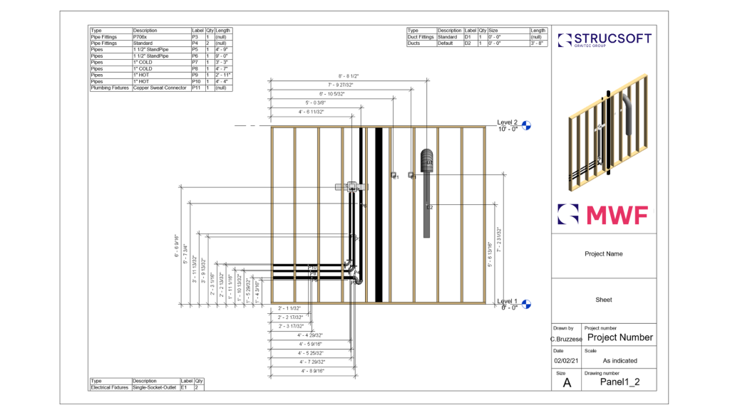 Shop Drawing with MEP