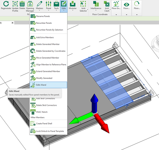 StrucSoft Revit framing software floor edits wand compatible with sheathing