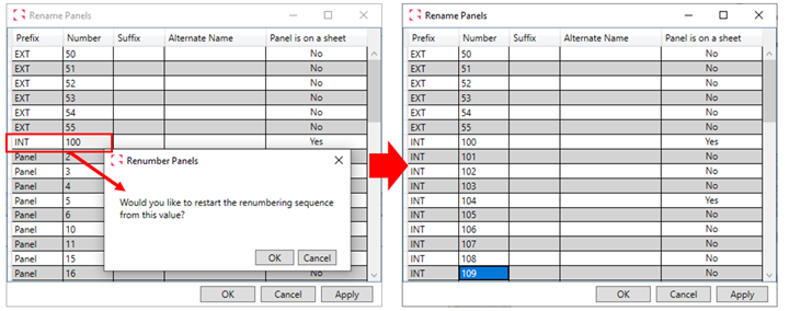 MWF Revit framing software rename panel update