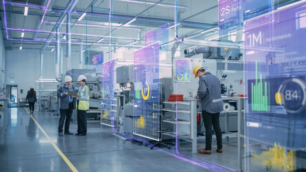 Industry 4.0 Smart Manufacturing Factory Concept