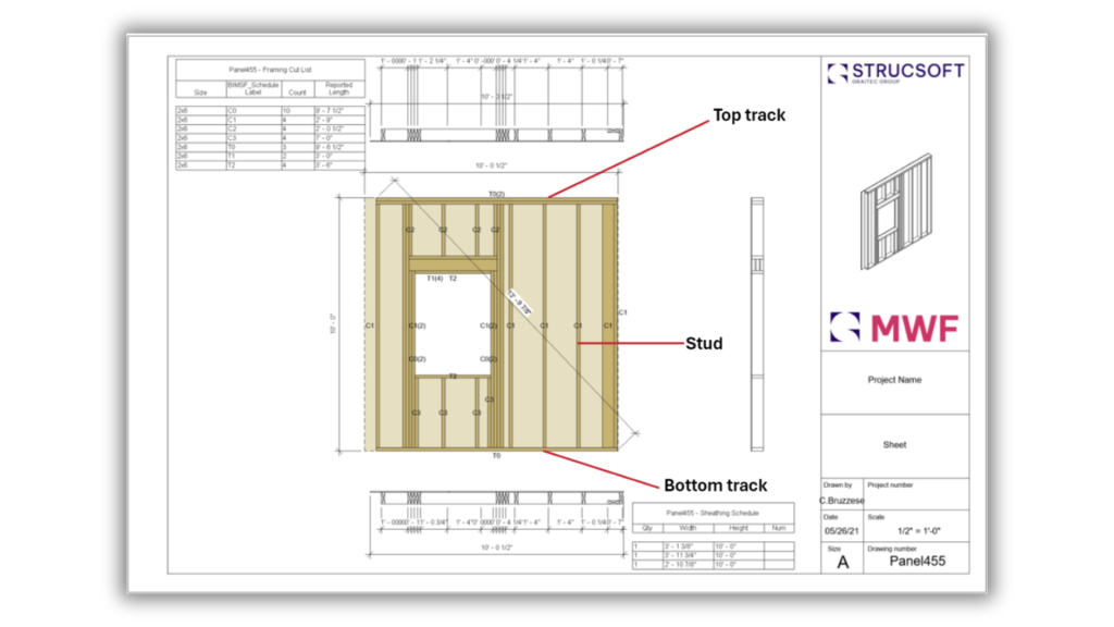 Shop drawing depicting the difference between tra