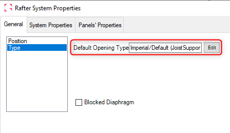 Strucsoft software image depicting improvement to rafter modeling